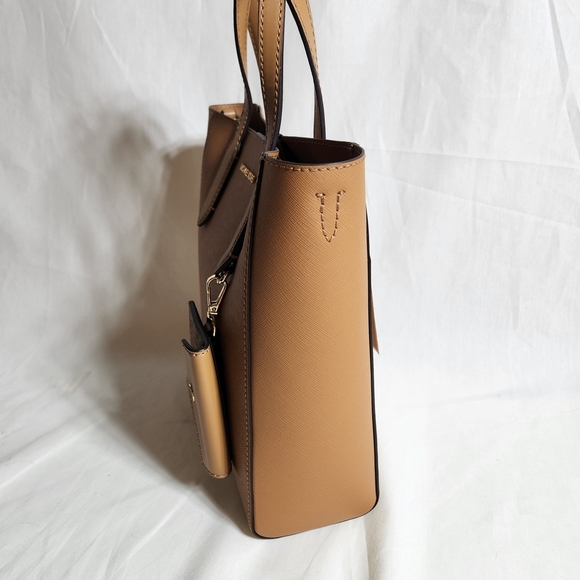 Michael Kors Vincent Small Tan Leather Tote Bag New With Tags And Packaging - Picture 12 of 14